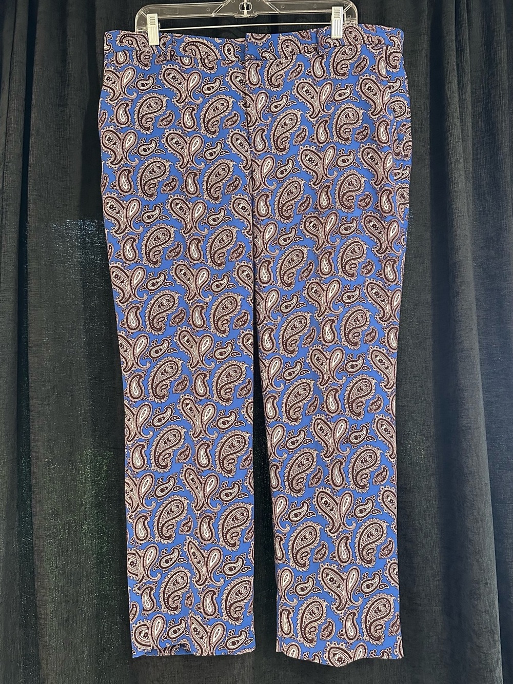 Banana Republic Blue and Brown Paisley Dress Pants